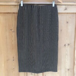 Philosophy Black Gold Stripe Pencil Skirt NWT Size Medium